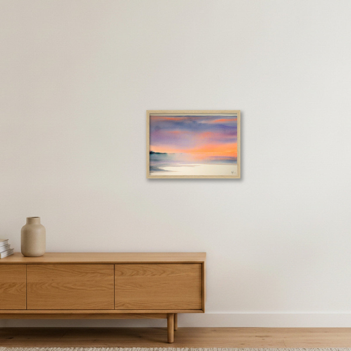 Morning Hush — A3 (42×30cm, 17×12") Oak Frame