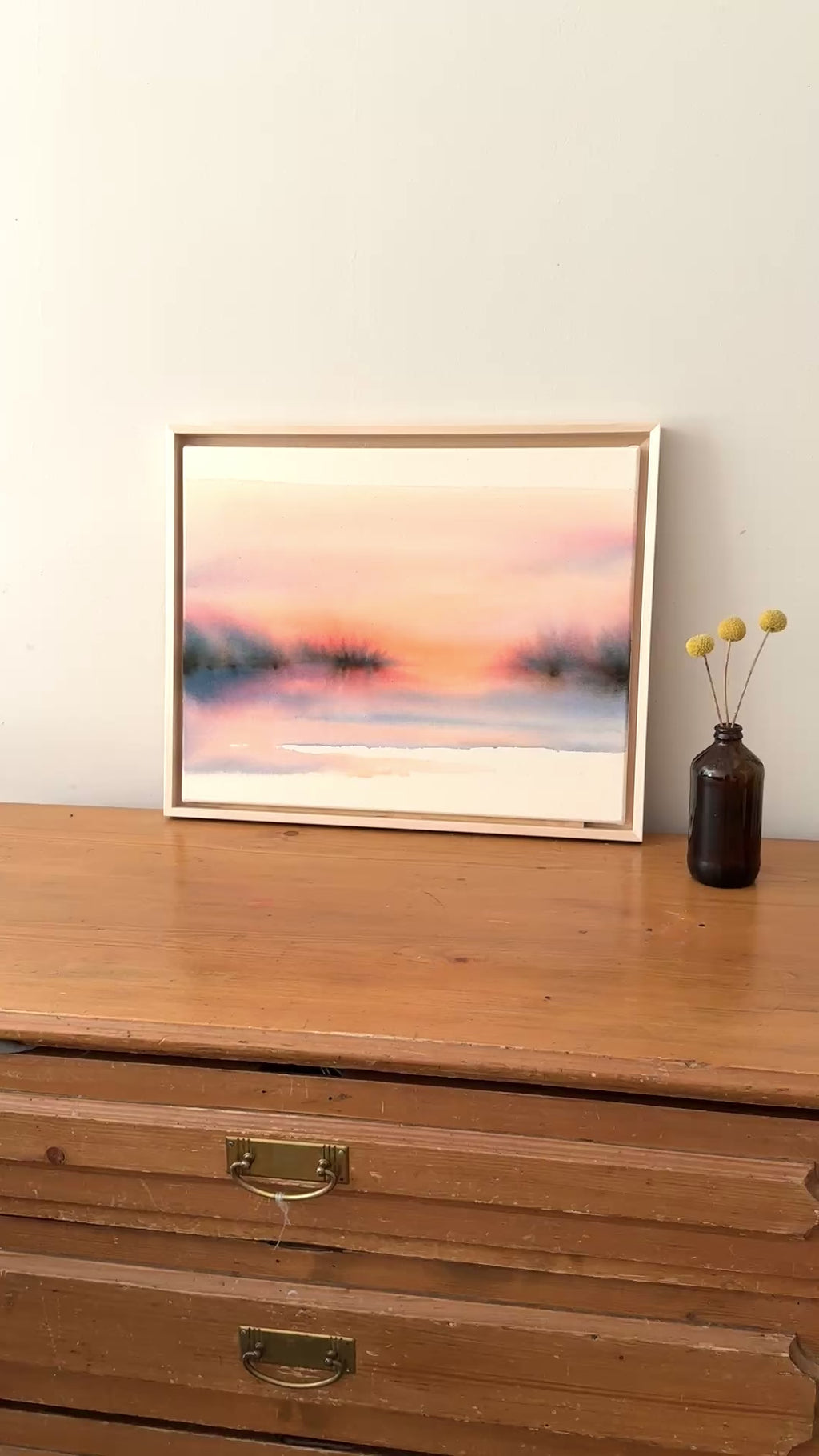 Bright sunrise, landscape
